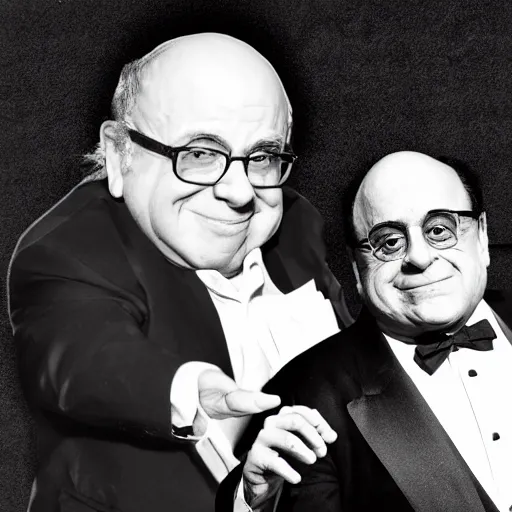 Image similar to photo of humpty dumpy with the face of danny devito