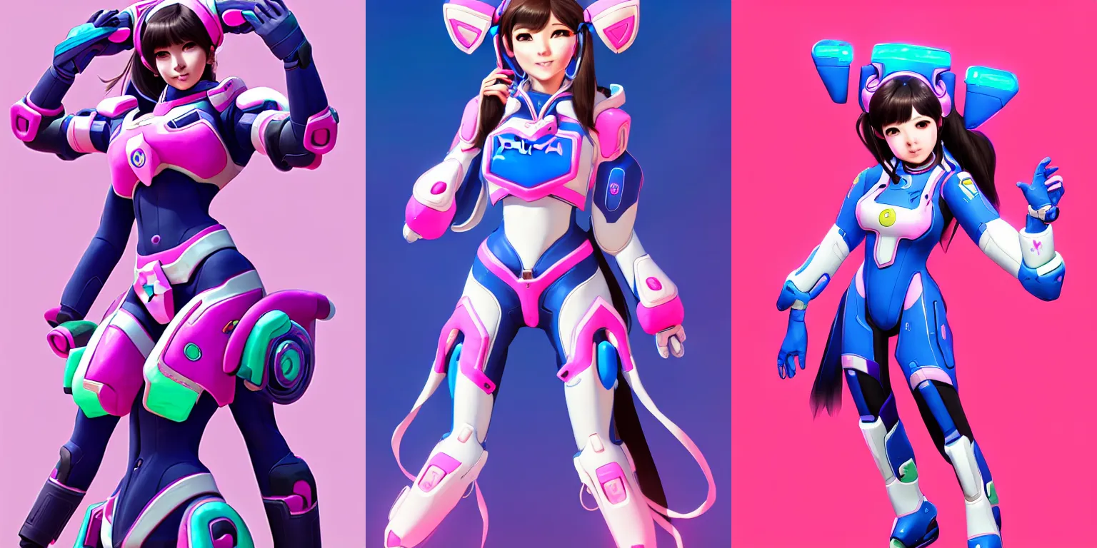 Prompt: D.Va character art, ボディスーツ, #C1000, ぴっちりスーツ trending on artstation, 8k digital art, faved watched read