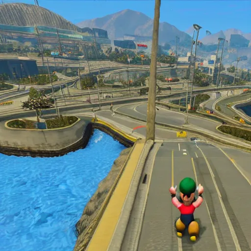 Image similar to mario 6 4 map in gta v