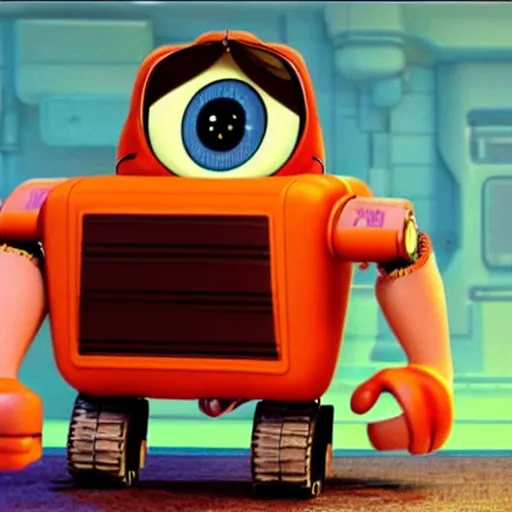 Prompt: if Wreck It Ralph was actually a wall-e robot