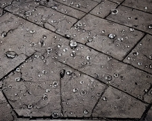 Prompt: a tattered poster on the pavement with puddles and boot marks, highly professionally detailed,, highly detailed -