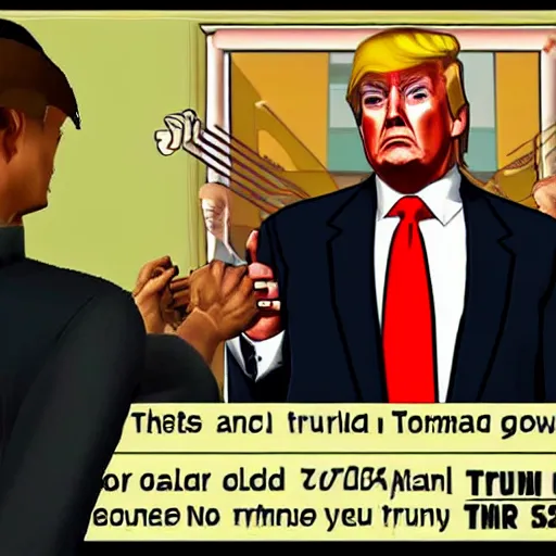 Image similar to donald trump in gta san andreas