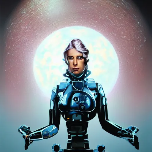 Image similar to portrait of a sci - fi woman, by keith parkinson