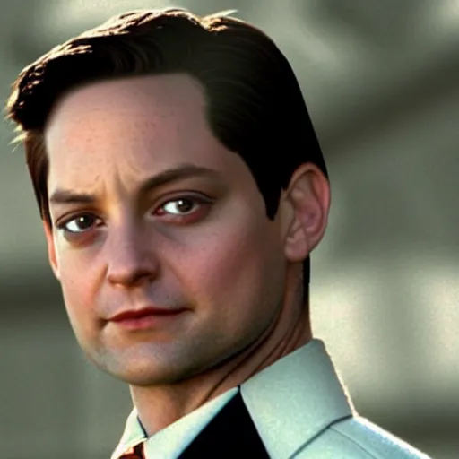 Prompt: Tobey Maguire as Batman