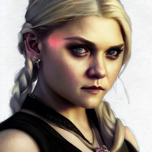 Image similar to beautiful Eliza Taylor as Rosemarie Hathaway from Vampire Academy movie as GTA character, vampires fantasy, closeup, D&D, intricate, elegant, highly detailed, digital painting, artstation, concept art, matte, sharp focus, illustration, art by Artgerm and Greg Rutkowski and Alphonse Mucha