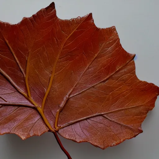 Image similar to a leaf sculpture of keavu reaves