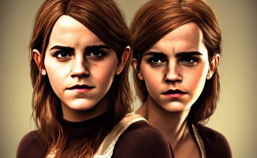 Image similar to unhappy emma watson starring in family guy serie, artstation hq, stylized, symmetry, modeled lighting, expressive, studio photo refined, highly detailed, hyper realistic, family guy artstyle