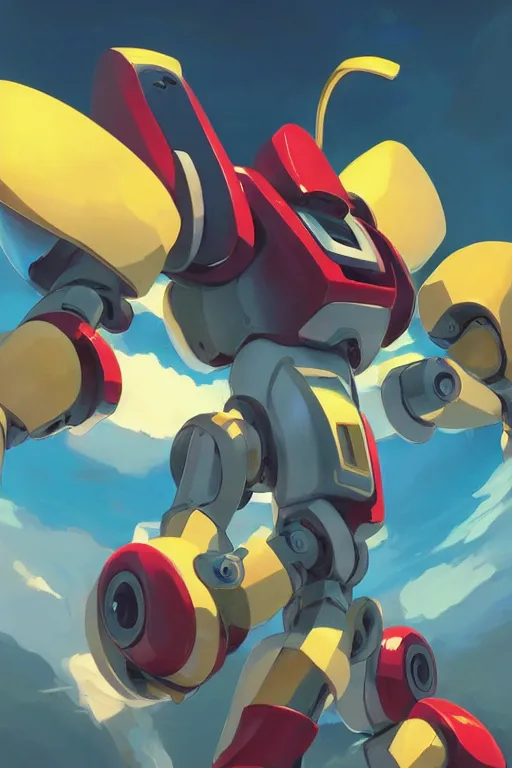 Image similar to metabots medabots medarotto medarot robot minimalist comics, behance hd by jesper ejsing, by rhads, makoto shinkai and lois van baarle, ilya kuvshinov, rossdraws global illumination ray tracing hdr radiating a glowing aura