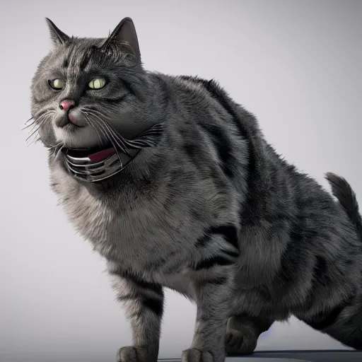 Prompt: cat as a mad max villain, concept art, octane render, unreal engine 5, highly detailed, high quality, 8 k, soft lighting, realistic face, path traced