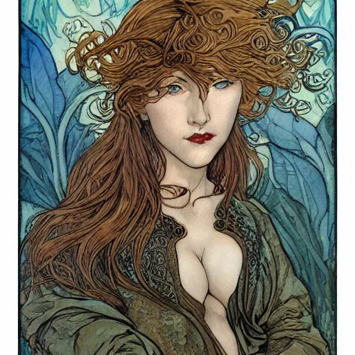 Prompt: beautiful woman by rebecca guay