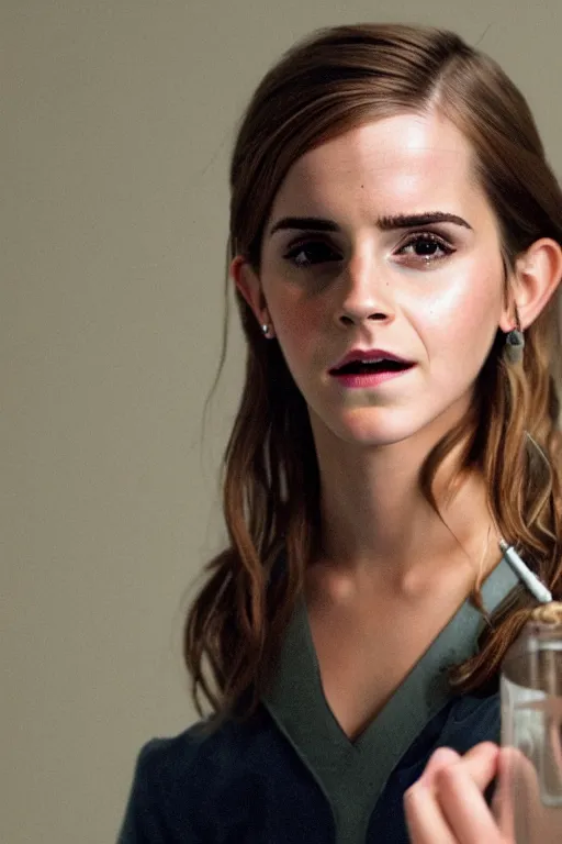 Prompt: emma watson as succbus, hyper realistic