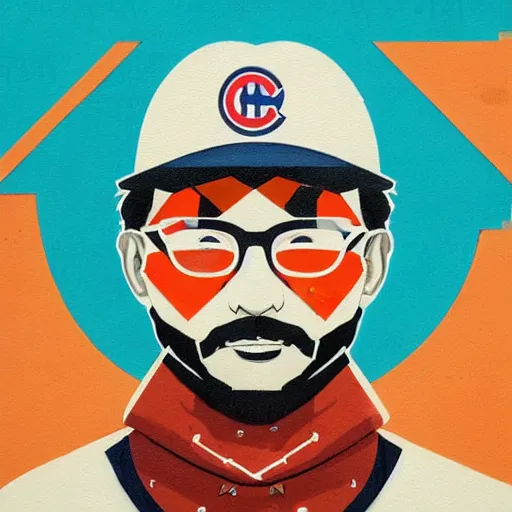 Image similar to Youppi x Habs Profile Picture by Sachin Teng, asymmetrical, Organic Painting , Matte Painting, geometric shapes, hard edges, graffiti, street art,:2 by Sachin Teng:4