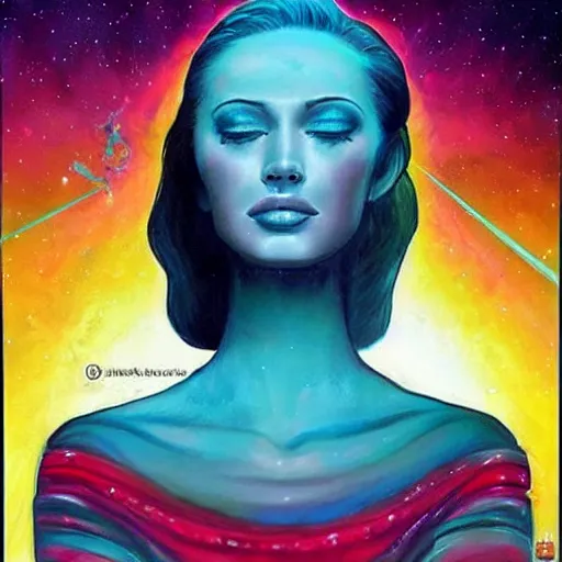 Image similar to a beauty abducted by aliens, gorgeous art