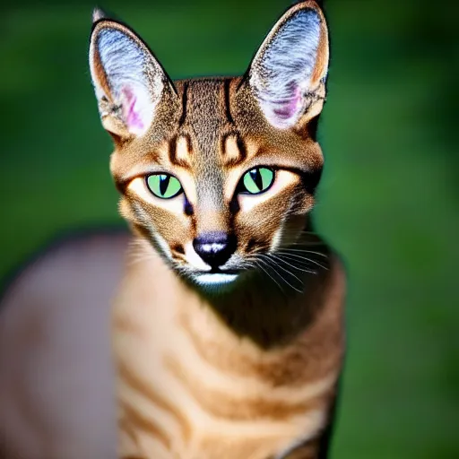 Prompt: a feline deer - cat - hybrid, animal photography
