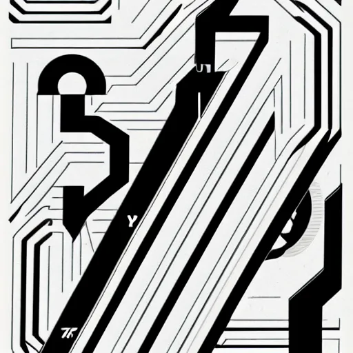 Image similar to black on white graphic poster in style of david rudnick, acid, y 2 k