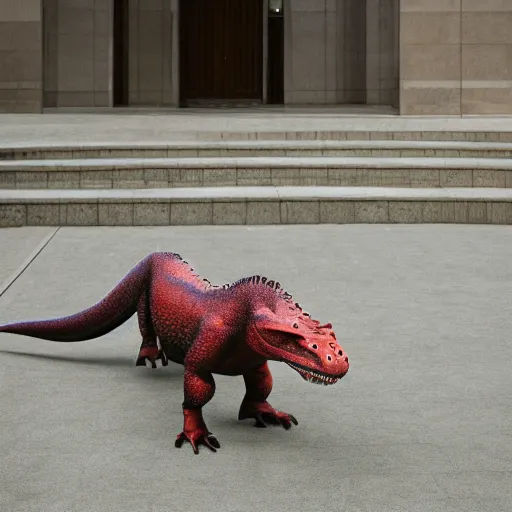 Image similar to trex in a court