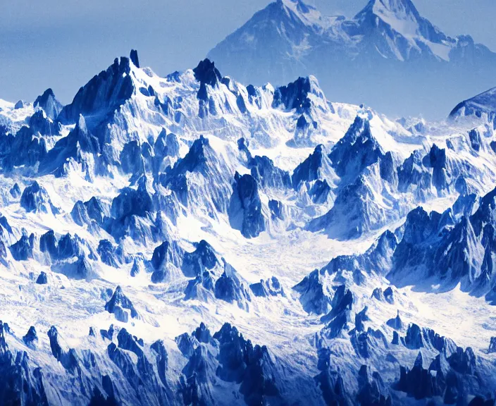 Prompt: 4 k hd, high detail photograph of mont blanc from far away, shot with sigma f / 4. 2, 2 5 0 mm sharp lens, wide shot, consistent, volumetric lighting, high level texture render