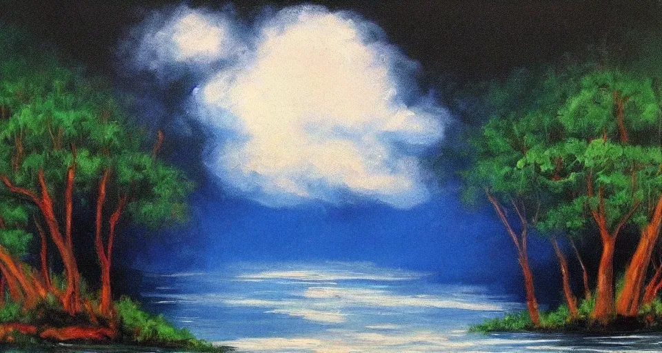 Prompt: the best painting ever by Bob ross