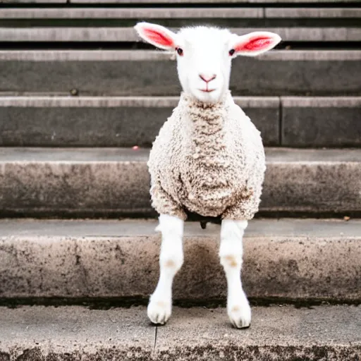 Image similar to lamb wearing a sweater, canon eos r 3, f / 1. 4, iso 2 0 0, 1 / 1 6 0 s, 8 k, raw, unedited, symmetrical balance, in - frame,