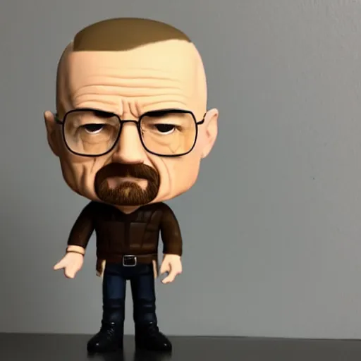 Prompt: walter white pop figure, photorealistic