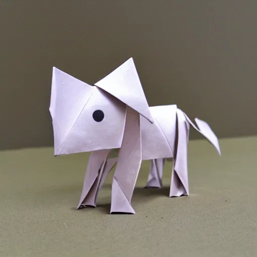 Prompt: cute camel origami