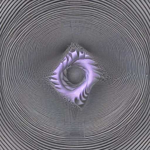 Prompt: hyperdimensional fractal 3d render