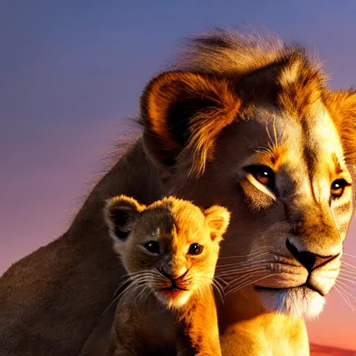 Image similar to live action disney lion king movie with house cats, high detail 8k resulution, oscar award winning, cinematc lighting, anatomically correct