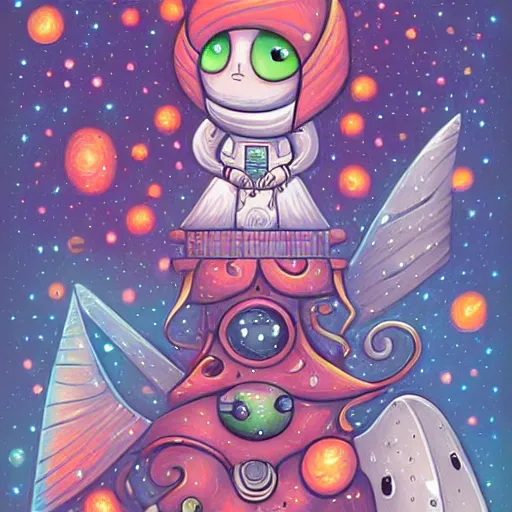 Prompt: Liminal space in outer space by Tim Shumate