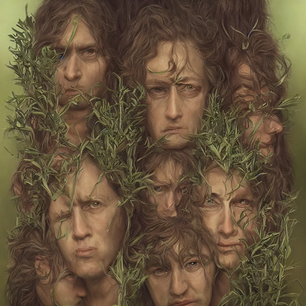 Prompt: hereditary 4 the god plants, oil painting, ultradetailed, artstation, ultradetailed, digital painting, ultradetailed