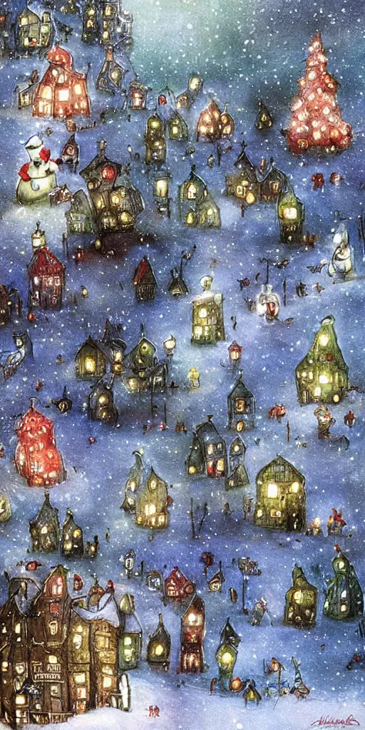 Image similar to a christmas scene by alexander jansson