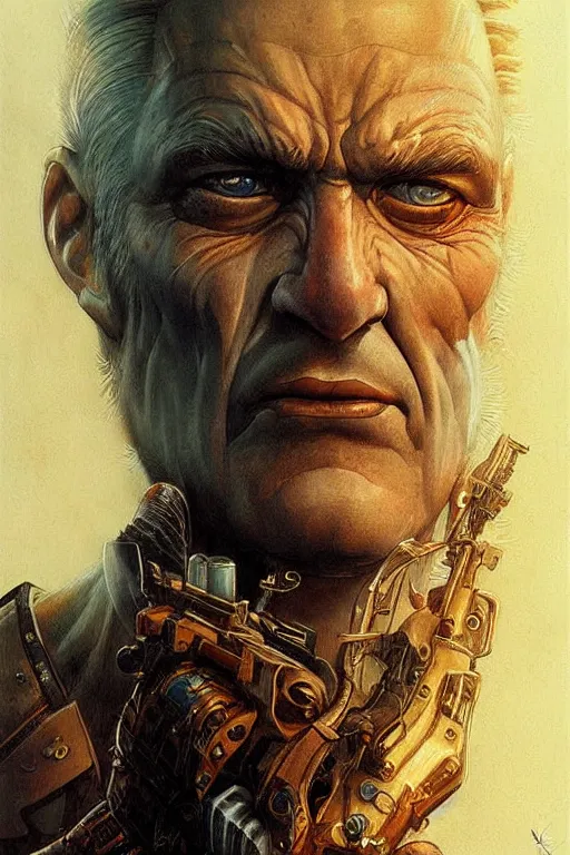 Image similar to a beautifully ultradetailed of character art the contra, bill rizer, by karol bak