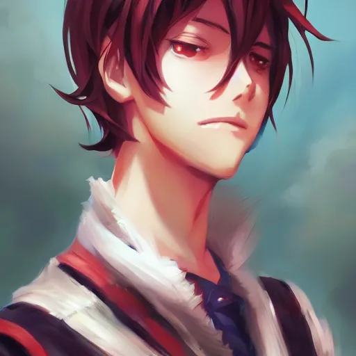 Prompt: anime portrait of MigMig as an anime boy by Stanley Artgerm Lau, WLOP, Rossdraws, James Jean, Andrei Riabovitchev, Marc Simonetti, and Sakimichan, trending on artstation