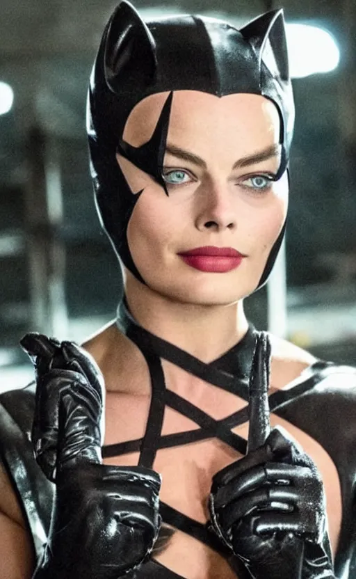 Image similar to Margot Robbie as Catwoman