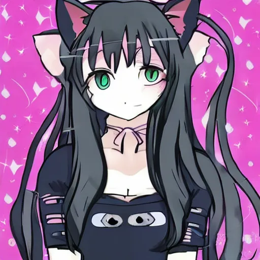 Image similar to Nekomimi 🐱👂🎨🖌️