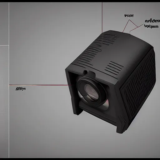 Prompt: modular item, sci-fi night vision camera, very realistic, high quality, concept art