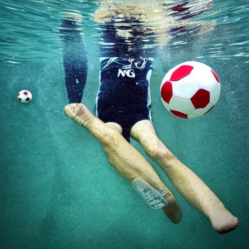 Image similar to underwater soccer