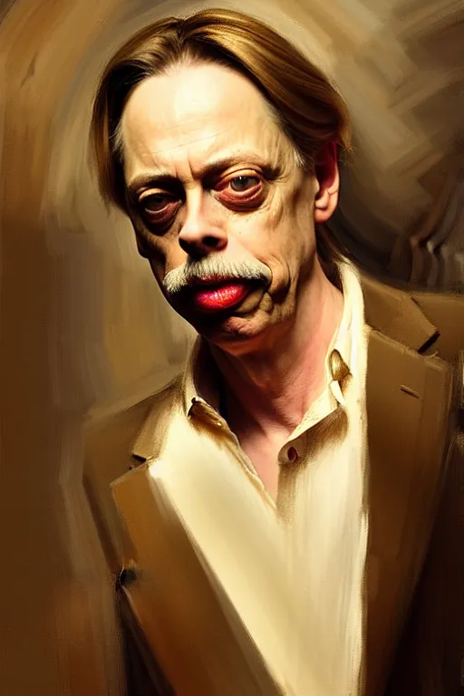 Prompt: beautiful portrait half steve buscemi wearing sourdough bread, art by anders zorn, wonderful masterpiece by greg rutkowski, beautiful cinematic light, american romanticism thomas lawrence, greg rutkowski