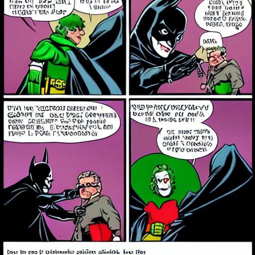 Image similar to grandma joker fighting batman