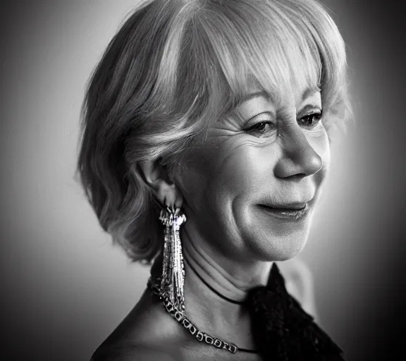 Image similar to Helen Mirren as a cartoon character in Lego Star Wars; f/1.4; 90mm