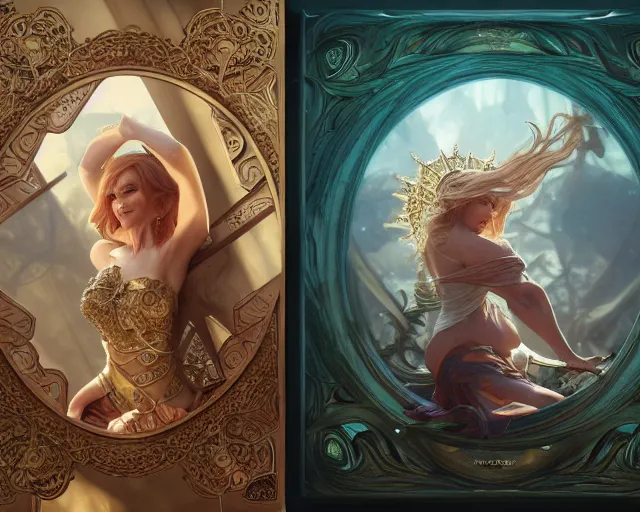 Image similar to product photography inspired by amanda holden, deep focus, d & d, fantasy, intricate, elegant, highly detailed, digital painting, artstation, concept art, matte, sharp focus, illustration, hearthstone, art by artgerm and greg rutkowski and alphonse mucha