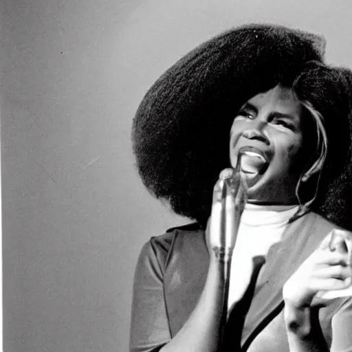 Image similar to a black singer from 1969