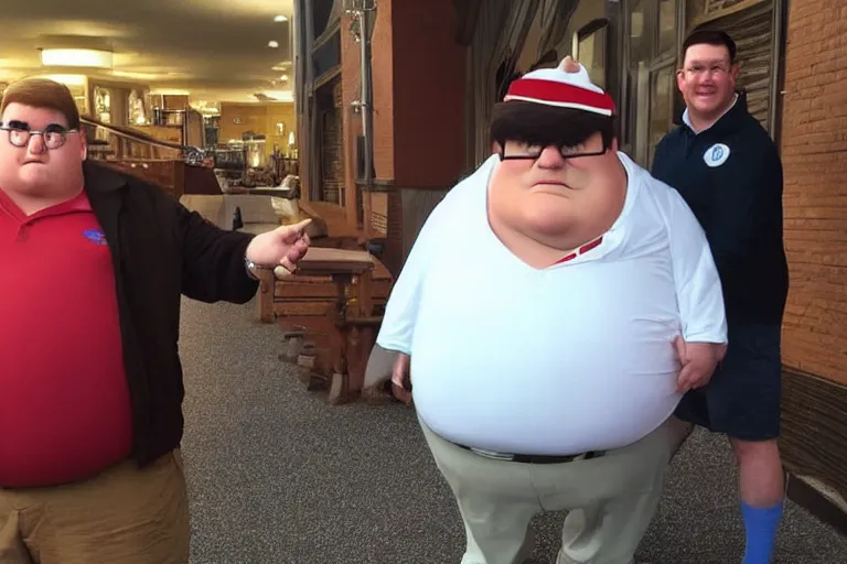 Image similar to a real life peter griffin