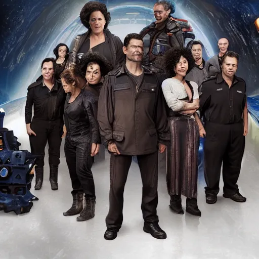 Prompt: the cast of the expanse