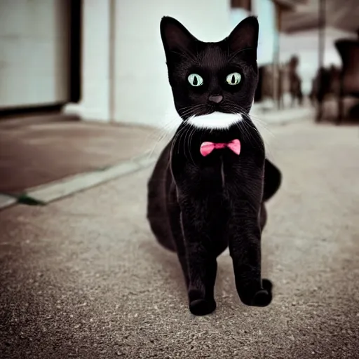 Image similar to a cat wearing a luxurious 3 piece suit