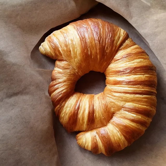 Prompt: croissant shaped like a fennec