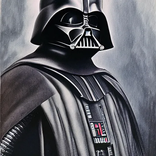 Image similar to giger, darth vader