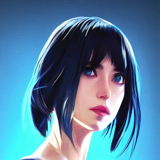 Image similar to dakota johnson as manga girl, realistic shaded perfect face, fine details. anime. realistic shaded lighting poster by ilya kuvshinov katsuhiro otomo ghost - in - the - shell, magali villeneuve, artgerm, jeremy lipkin and michael garmash and rob rey