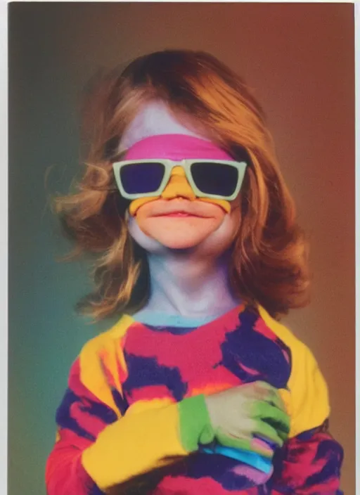 Image similar to colorful chromatic abberation, 9 0 s toy commercial, photo from the 7 0 s, polaroid photo,