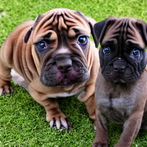 Image similar to brindle bullmastiff puppy boxing