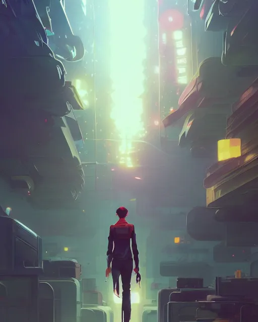 Image similar to ranxerox by greg rutkowski, loish, rhads, beeple, makoto shinkai and lois van baarle, ilya kuvshinov, rossdraws, tom bagshaw, alphonse mucho, global illumination, detailed and intricate environment